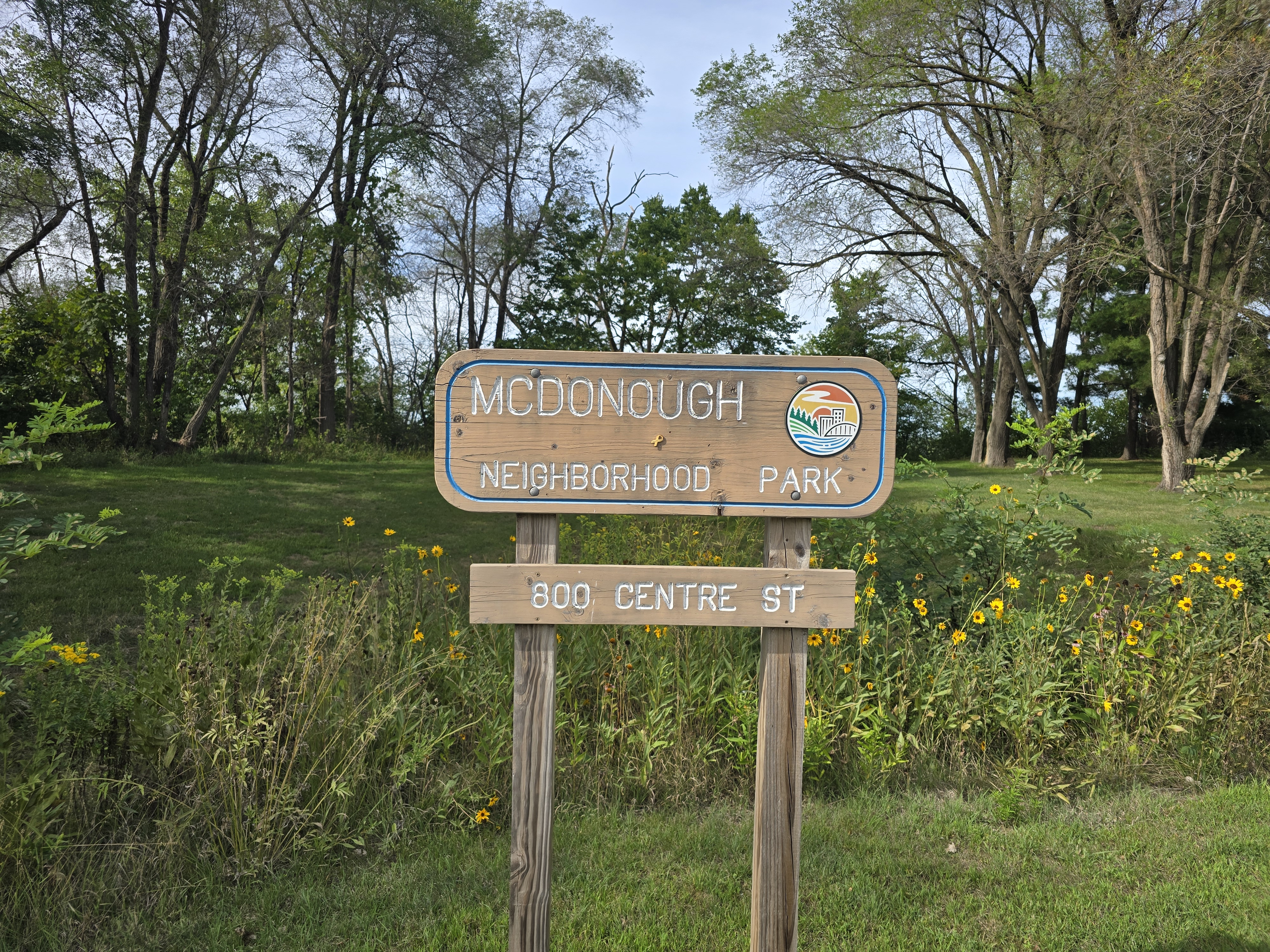 McDonough Park entry sign