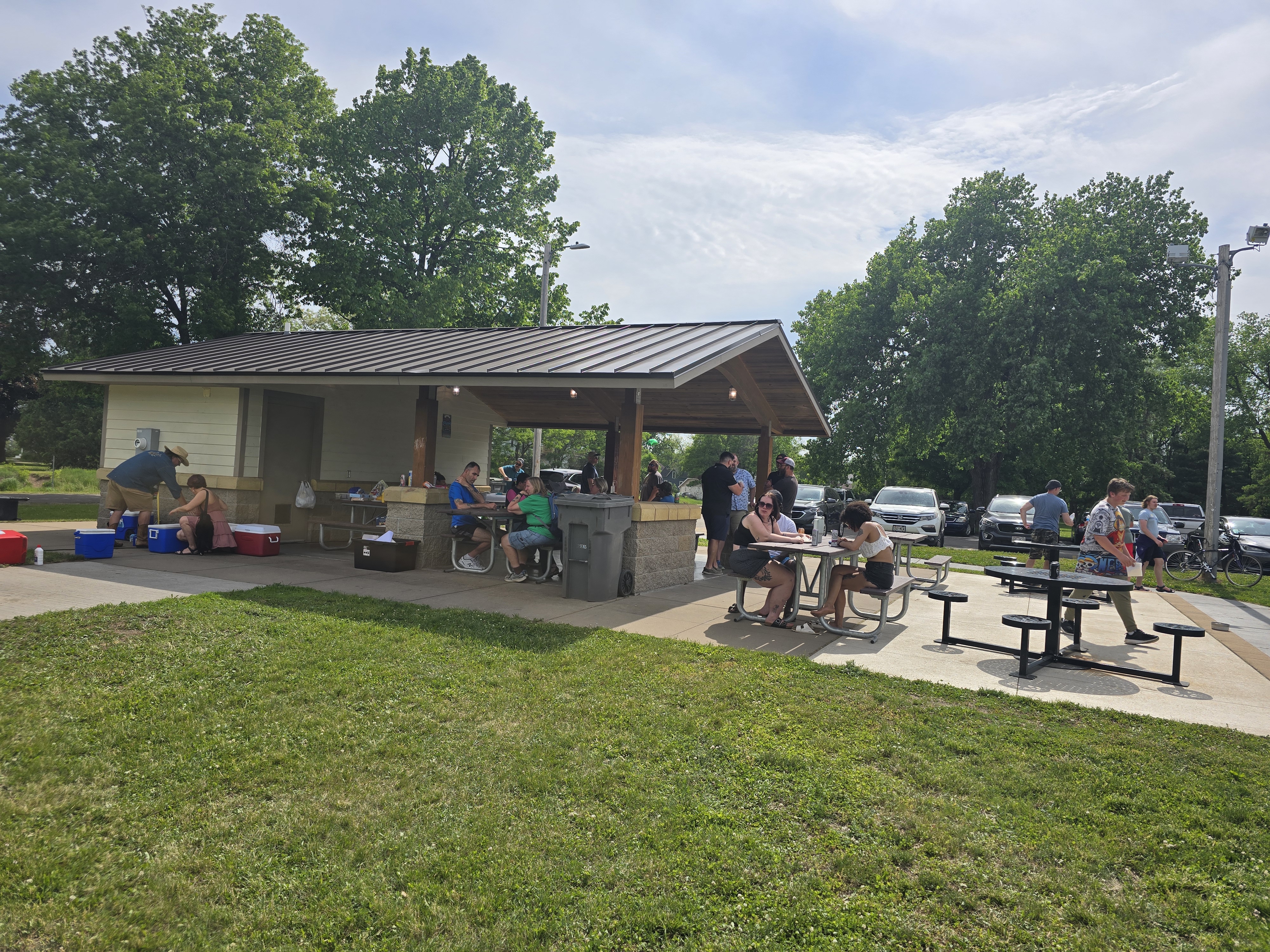 Community gathering at McDonough Park